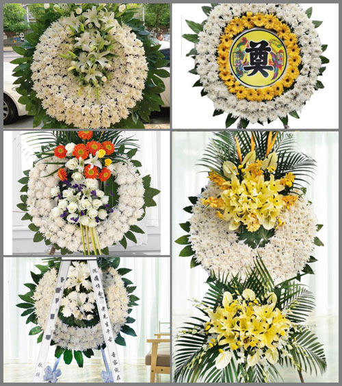 湖南永州祁阳县文明镇段家亭村花圈速递